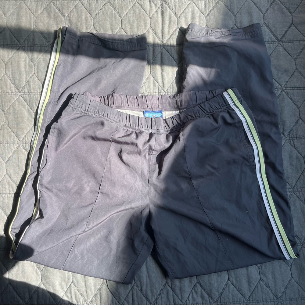 Grey Stripped Trackpants
